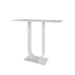 Консоль ARFEO 100 х 35 см, белый мрамор/белый