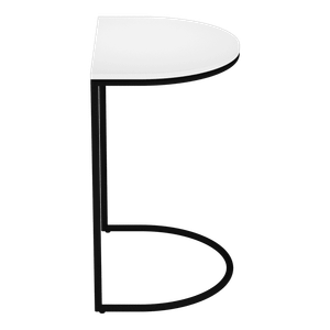 Журнальный столик EVEKIS Wood 40 х 54 см, белый/черный