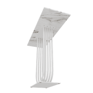 Консоль ARFEO 100 х 35 см, белый мрамор/белый