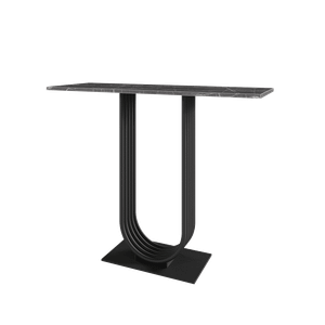 Консоль ARFEO 100 х 35 см, темный мрамор/черный