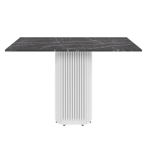 Консоль TRUBIS 120 х 40 см, темный мрамор/белый