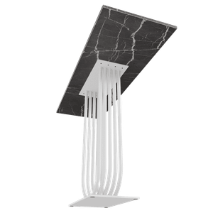 Консоль ARFEO 120 х 40 см, темный мрамор/белый