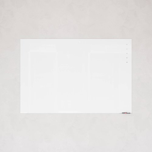 Стеклянная магнитно-маркерная доска белая 120 x 180 см