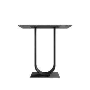 Консоль ARFEO 80 х 35 см, темный мрамор/черный