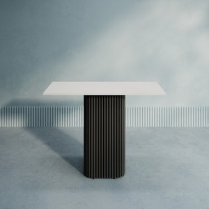 Консоль TRUBIS 100 х 35 см, белый/черный