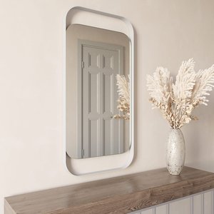 Зеркало в белой раме KELUR, 100 х 50 см