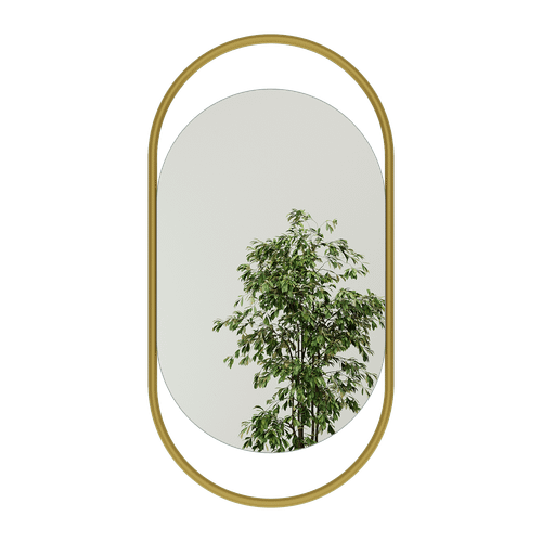 Зеркало в золотой раме EVELIX S, 104 х 54 см