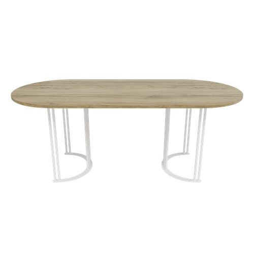 Обеденный стол VIOLUR 200 х 90 см, орех/белый