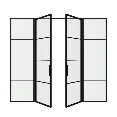 Распашная перегородка с бесцветным стеклом CALISTASA 300 х 260 см