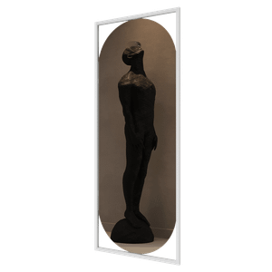 Зеркало в белой раме KVADEN M, 139 х 54 см