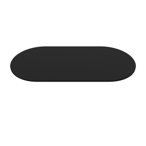 Столешница черная ЛДСП, 120 х 80 х 1.6 см