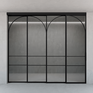 Каскадная перегородка с бесцветным стеклом FLYIOT