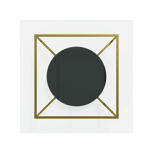 Журнальный столик STEELUXE черный/золотой 100 х 100 х 44 см