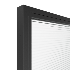 Перегородка с декоративной плёнкой ZONIQUE черная, 240 х 100 см