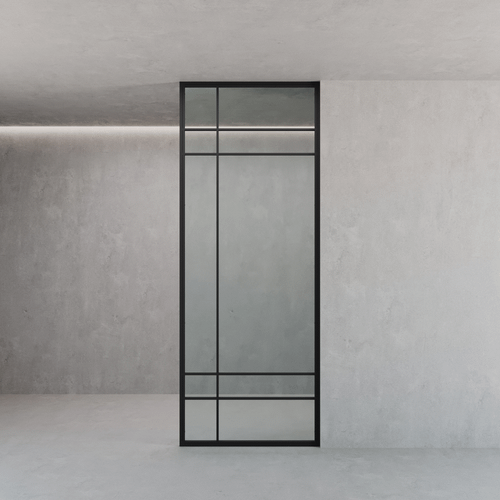 Статичная перегородка с бесцветным стеклом LUMISSO 100 х 260 см