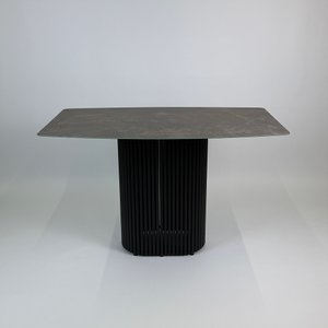Обеденный стол TRUBIS с фотопечатью под тёмный мрамор, 120 х 71.5 см