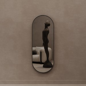 Зеркало в черной раме NOLVIS M, 136 х 51 см