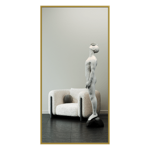 Зеркало в золотой раме HALFEO XL, 200 х 100 см