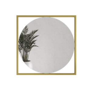 Зеркало в золотой раме KVADRUM L, 104 х 104 см