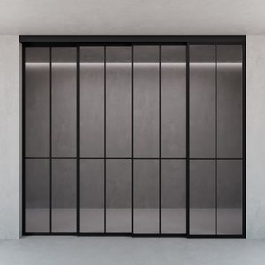 Каскадная перегородка с осветленным стеклом METHOYA