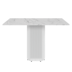 Консоль TRUBIS 120 х 40 см, белый мрамор/белый