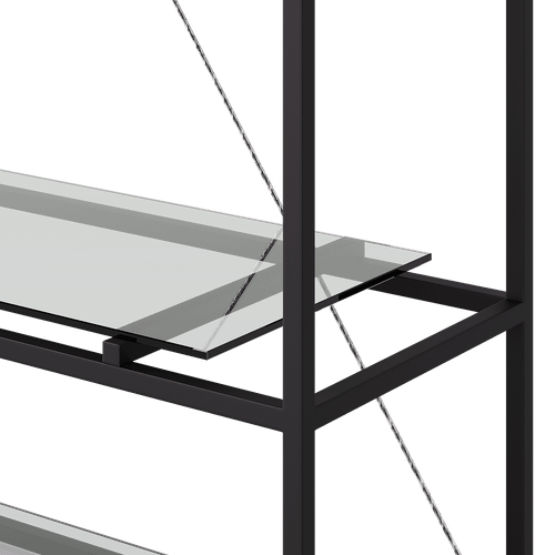 Стеллаж DEFALE черный, 40 х 142 х 202 см