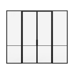 Распашная перегородка с осветленным стеклом DIRONTA