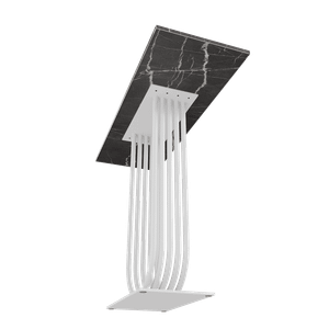 Консоль ARFEO 100 х 35 см, темный мрамор/белый