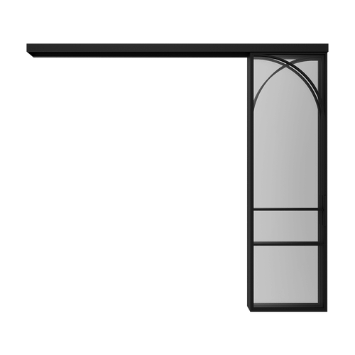 Каскадная перегородка с осветленным стеклом FLYIOT