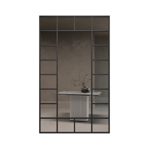 Зеркало-окно в черной раме WINDIX XL, 200 х 120 см