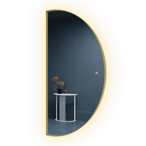 Зеркало в золотой раме с подсветкой 3 в 1 RONTUS M LED, 160 х 80 см