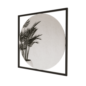 Зеркало в черной раме KVADRUM M, 83 х 83 см