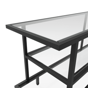 Тумба черная BOSCUR, 184.5 х 39.5 см