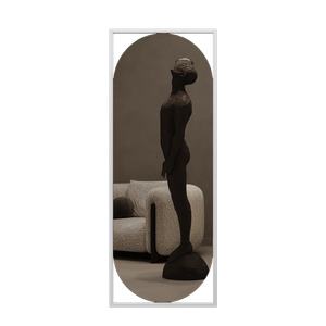 Зеркало в белой раме KVADEN M, 139 х 54 см