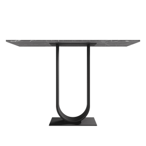 Консоль ARFEO 120 х 40 см, темный мрамор/черный