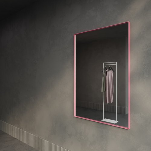 Зеркало в розовой раме HALFEO S Slim, 120 х 80 см