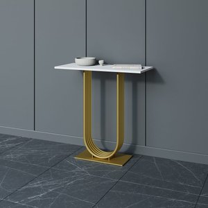 Консоль ARFEO 80 х 35 см, белый/золотой