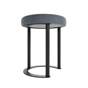 Пуф HORSIX 38 х 38 см, серое сиденье/черный