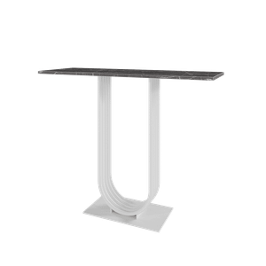 Консоль ARFEO 100 х 35 см, темный мрамор/белый