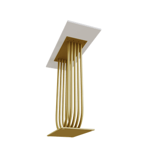 Консоль ARFEO 80 х 35 см, белый/золотой