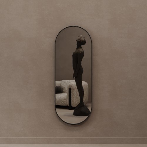 Зеркало в черной раме NOLVIS M, 136 х 51 см