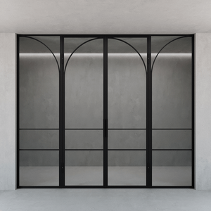 Распашная перегородка с бесцветным стеклом FLYIOT