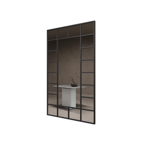 Зеркало-окно в черной раме WINDIX XL, 200 х 120 см