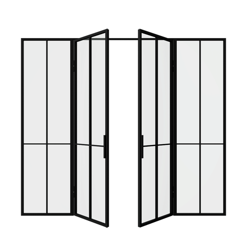 Распашная перегородка с бесцветным стеклом METHOYA 300 х 260 см