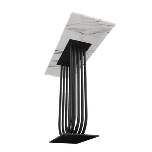 Консоль ARFEO 100 х 35 см, белый мрамор/черный