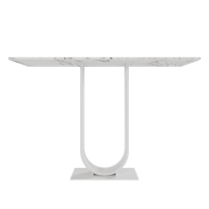 Консоль ARFEO 120 х 40 см, белый мрамор/белый
