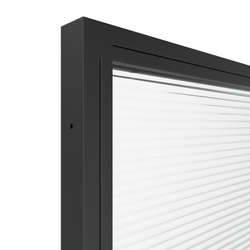 Перегородка с декоративной плёнкой ZONIQUE черная, 240 х 100 см