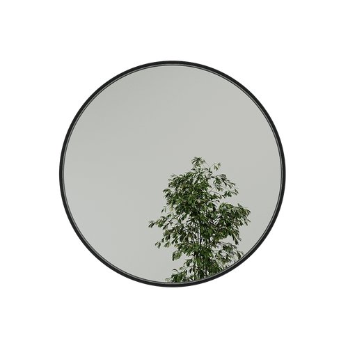 Зеркало в черной раме RAUNTEL L, 101 х 101 см