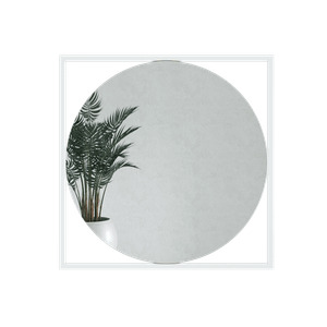 Зеркало в белой раме KVADRUM L, 104 х 104 см