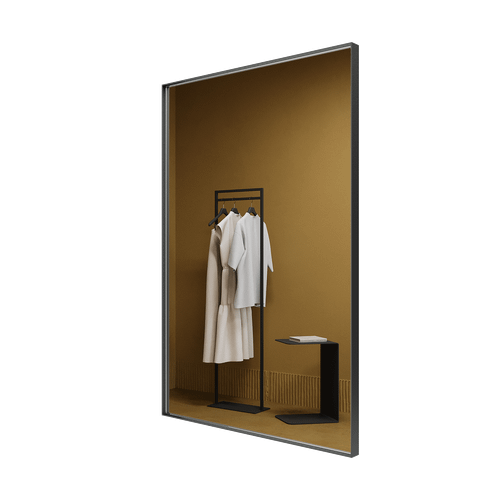 Зеркало в черной раме HALFEO S Slim, 120 х 80 см